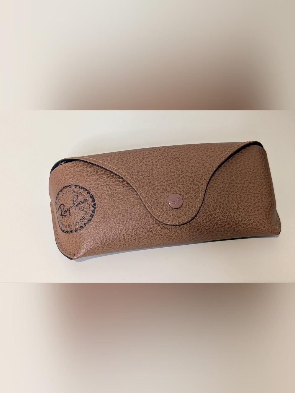 Ray-Ban Brown Textured Leather Sunglasses Case